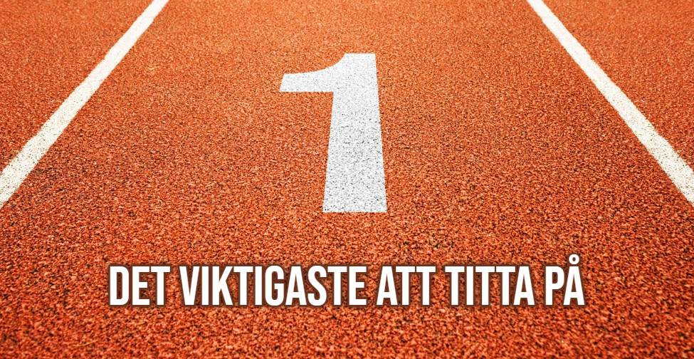 VIKTIGASTE punkten i en analys. Enligt mig