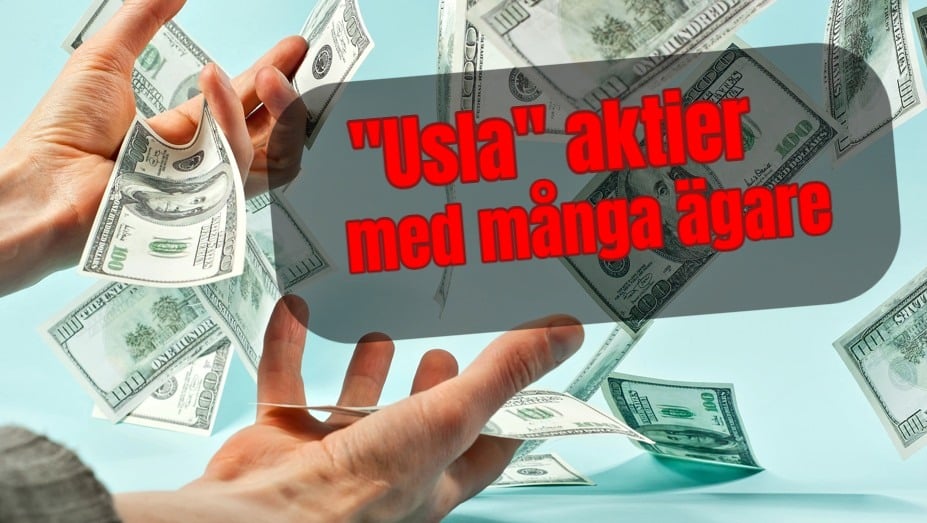 Aktier med många ägare, men som gått uselt